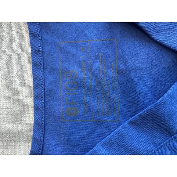 Men’s FIGS Leon Scrub Top Denim Blue Size Medium - Picture 4 of 4